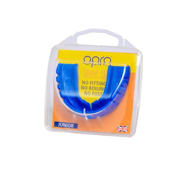 Капа боксерська OPRO Junior Snap-Fit Electric Blue (art.002143009)