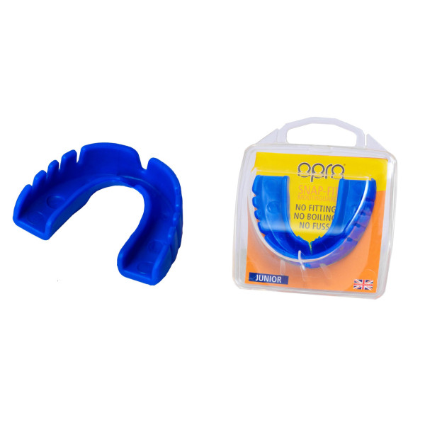 Капа боксерська OPRO Junior Snap-Fit Electric Blue (art.002143009)