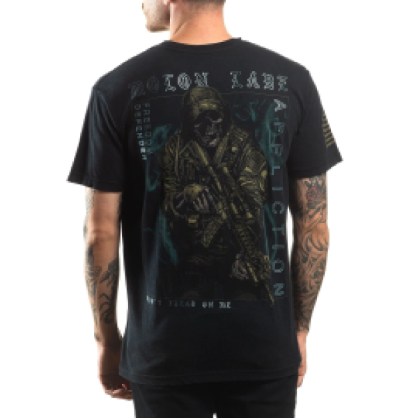 Футболка Affliction FD Smoke Screen Tee Black Lava Wash