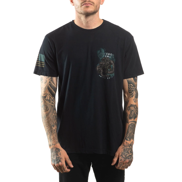 Футболка Affliction FD Smoke Screen Tee Black Lava Wash