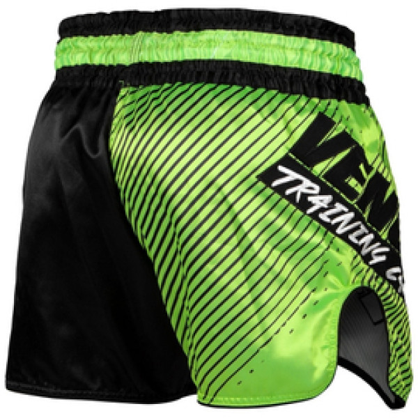 Шорты для тайского бокса Venum Training Camp 2.0 Muay Thai Shorts Black Neo Yellow
