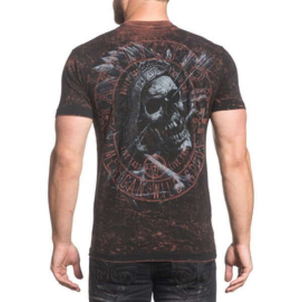 Двухсторонняя футболка Affliction AC Last Rites Reversible T-shirt