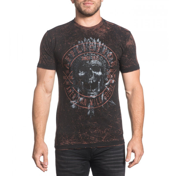Двухсторонняя футболка Affliction AC Last Rites Reversible T-shirt
