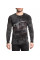 Термалка Affliction Full Metal Jacket LS Thermal Charcoal Crystyal Wash Black