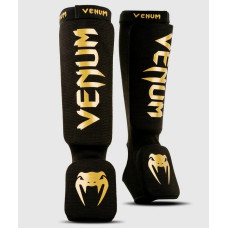 Защита голени и голеностопа Venum Kontact Shinguards Black Gold
