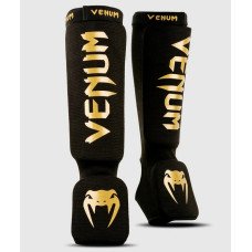 Защита голени и голеностопа Venum Kontact Shinguards Black Gold