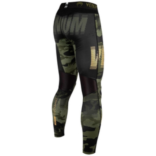 Компрессионные штаны Venum Tactical Spats Forest Camo Black
