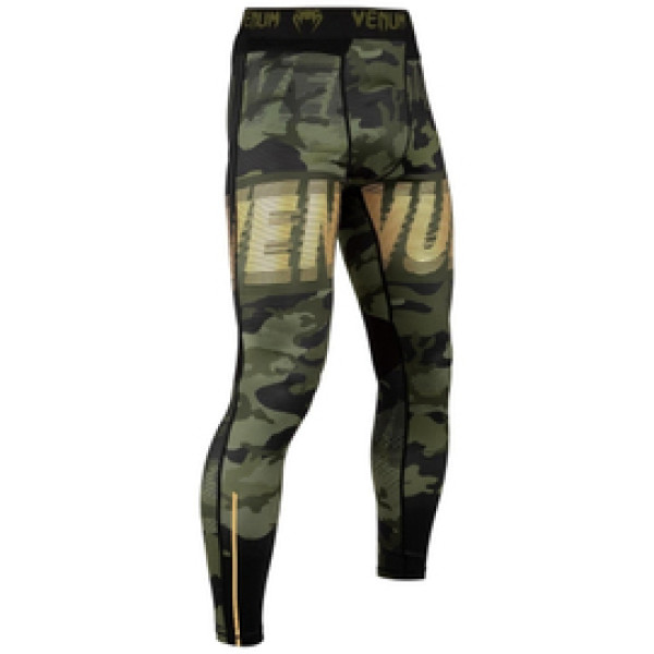 Компрессионные штаны Venum Tactical Spats Forest Camo Black