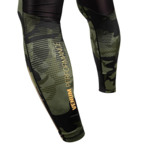Компрессионные штаны Venum Tactical Spats Forest Camo Black