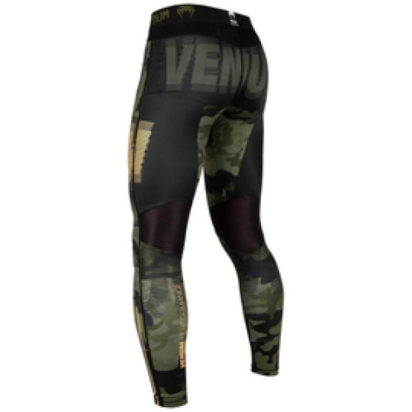 Компрессионные штаны Venum Tactical Spats Forest Camo Black