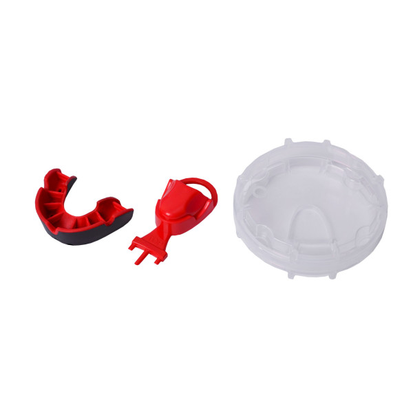 Капа боксерська OPRO Junior Silver Black/Red (art.002190001)