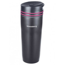 Термокружка Klausberg KB-7149 380мл Чорно-Розова
