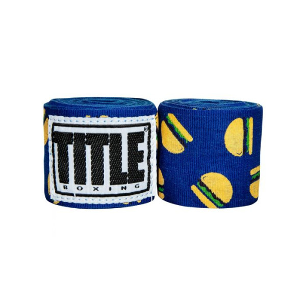 Бинты Title Boxing Print Hand Wraps 180" Hamburger