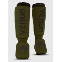 Защита голени и голеностопа Venum Kontact Shinguards Khaki Black