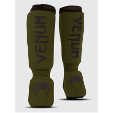 Защита голени и голеностопа Venum Kontact Shinguards Khaki Black