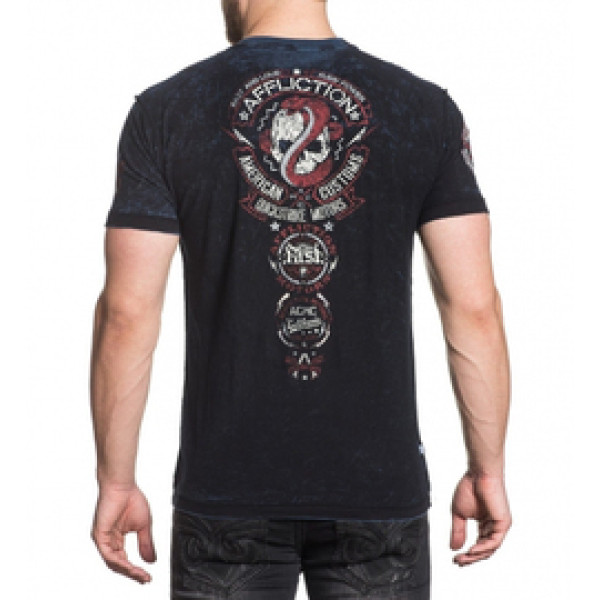 Двухсторонняя футболка Affliction Bull Run Dusk Reversible Tee