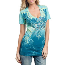 Футболка женская Sinful by Affliction CRAFTWORK V-Neck