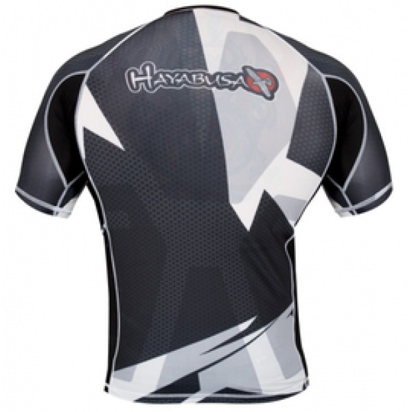 Рашгард Hayabusa Metaru Black-White с кор. рукавом