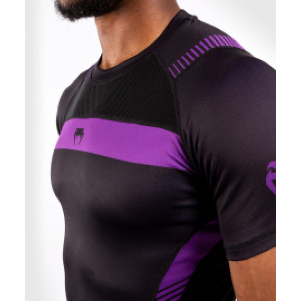 Рашгард с коротким рукавом Venum Nogi 3.0 Short Sleeves Rashguard Black Purple