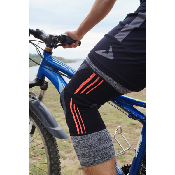 Наколінники Power System PS-6021 Knee Support Evo Black/Orange (пара) M