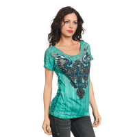 Женская футболка Sinful Feline Lace Panel Tee
