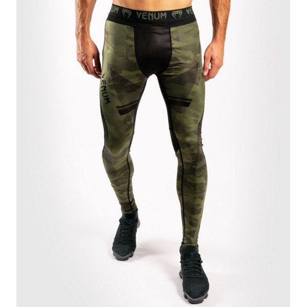 Компрессионные штаны Venum Trooper Tights Forest Camo Black