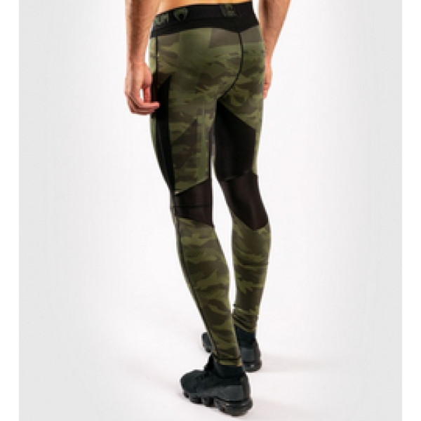 Компрессионные штаны Venum Trooper Tights Forest Camo Black