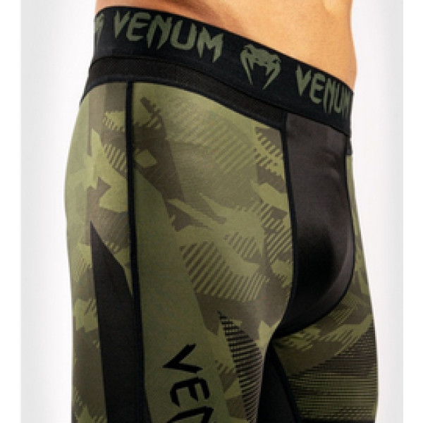 Компрессионные штаны Venum Trooper Tights Forest Camo Black