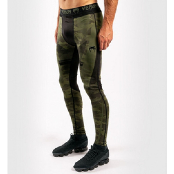 Компрессионные штаны Venum Trooper Tights Forest Camo Black
