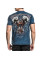 Двухсторонняя футболка Affliction AC Prarie Storm SS Rev Tee Black Pacific Blue Lava Tint