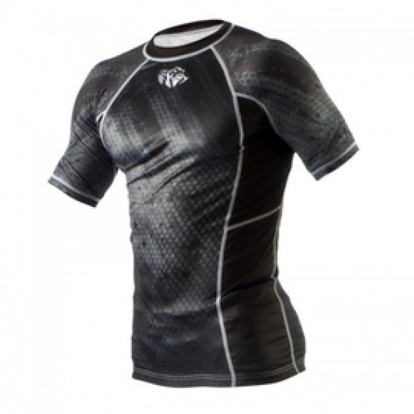 Рашгард Peresvit Immortal Silver Force Rashguard Short Sleeve Black Rain