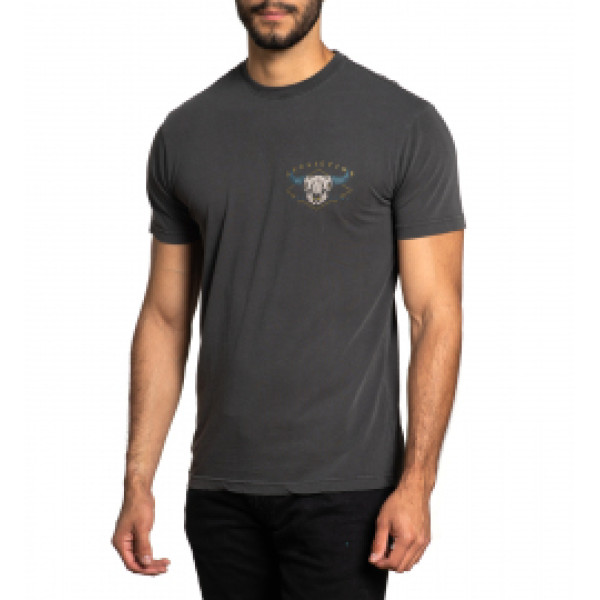 Футболка Affliction Stampede A24544 Black Resin Wash