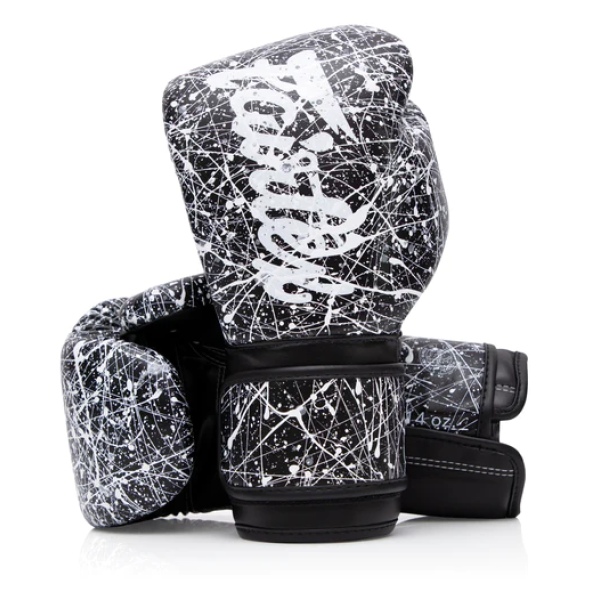 Боксерские перчатки Fairtex BGV14PT Painter Boxing Gloves Black White
