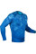 Компрессионная футболка Venum Fusion Compression T-shirt Blue Long Sleeves