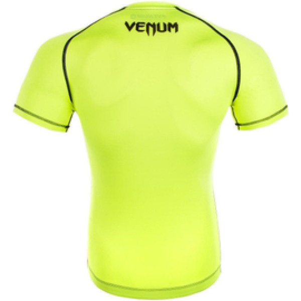 Компрессионная футболка Venum Contender 3.0 Compression T-shirt Short Sleeves Yellow/Black