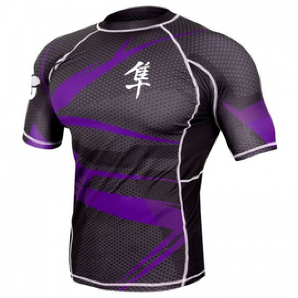 Рашгард Hayabusa Metaru Purple с кор. рукавом
