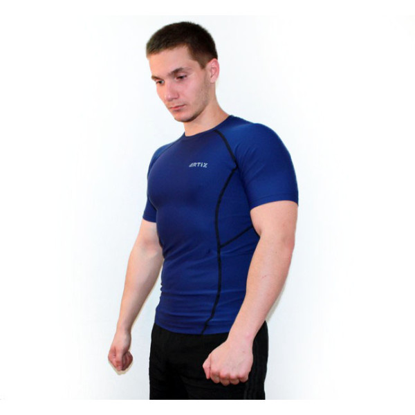 Рашгард Artix Dry-Fit Blue с коротким рукавом