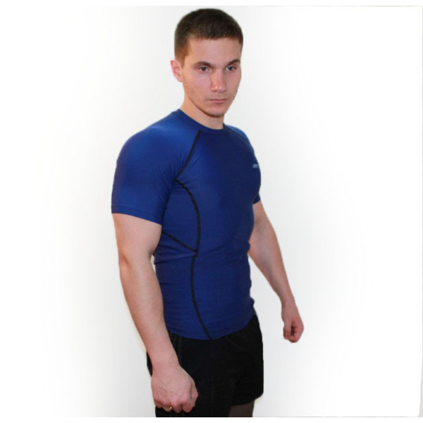 Рашгард Artix Dry-Fit Blue с коротким рукавом