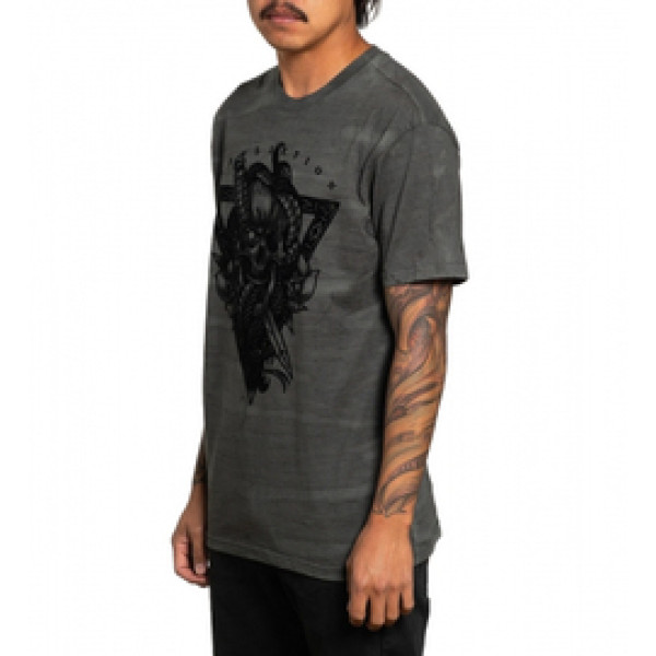 Футболка Affliction Sacred Strike Charcoal Camo
