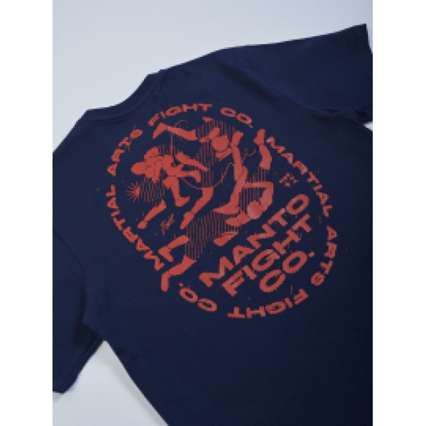 Футболка MANTO T-shirt Wrestling Navy Blue