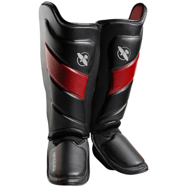 Защита голени Hayabusa T3 Striking Shinguards Black Red