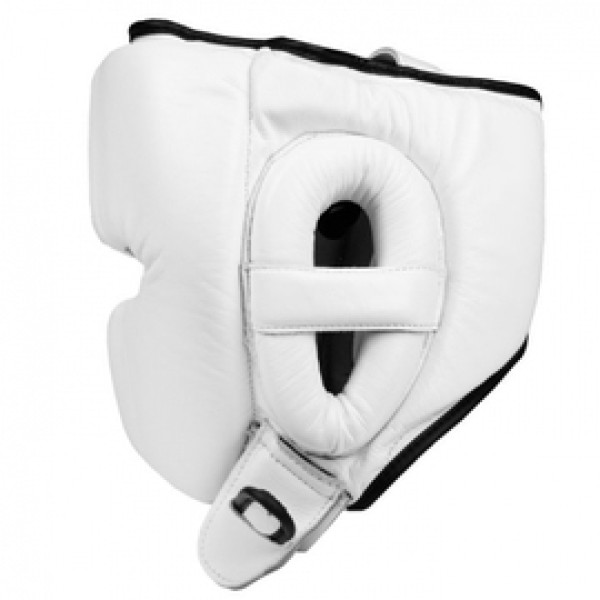 Шлем Title Boxing Leather Sparring Headgear White