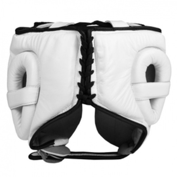 Шлем Title Boxing Leather Sparring Headgear White