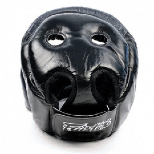 Боксерский шлем Fairtex HG13 Extra Vision Head Guard Black