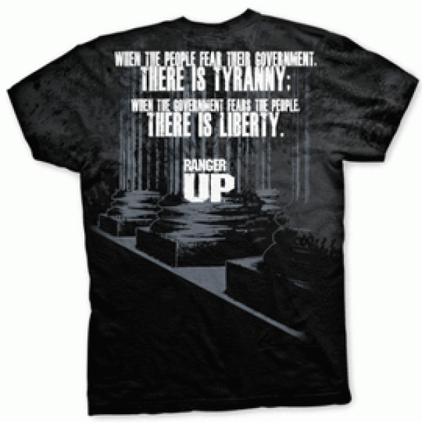 Футболка Ranger Up Shadow American Spartan T-Shirt - Black