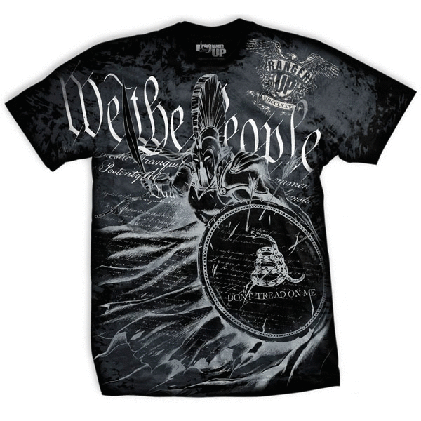 Футболка Ranger Up Shadow American Spartan T-Shirt - Black