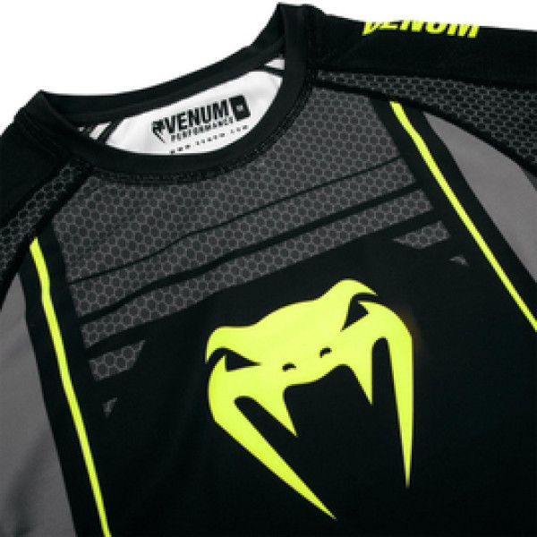 Рашгард Venum Technical 2.0 Rashguards Short Black Yellow