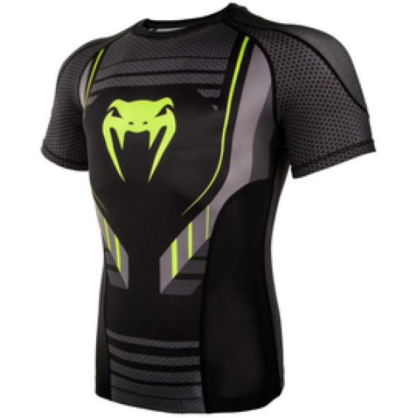 Рашгард Venum Technical 2.0 Rashguards Short Black Yellow