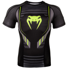 Рашгард Venum Technical 2.0 Rashguards Short Black Yellow