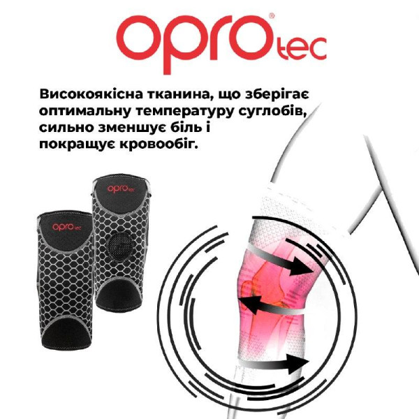 Наколінник спортивний OPROtec Knee Support with Open Patella TEC5729-MD M Чорний
